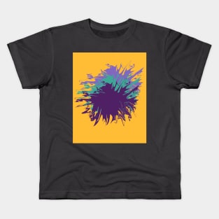 Ugly Vomit Shapes Abstract Art Pattern Mid Century Minimalism Kids T-Shirt